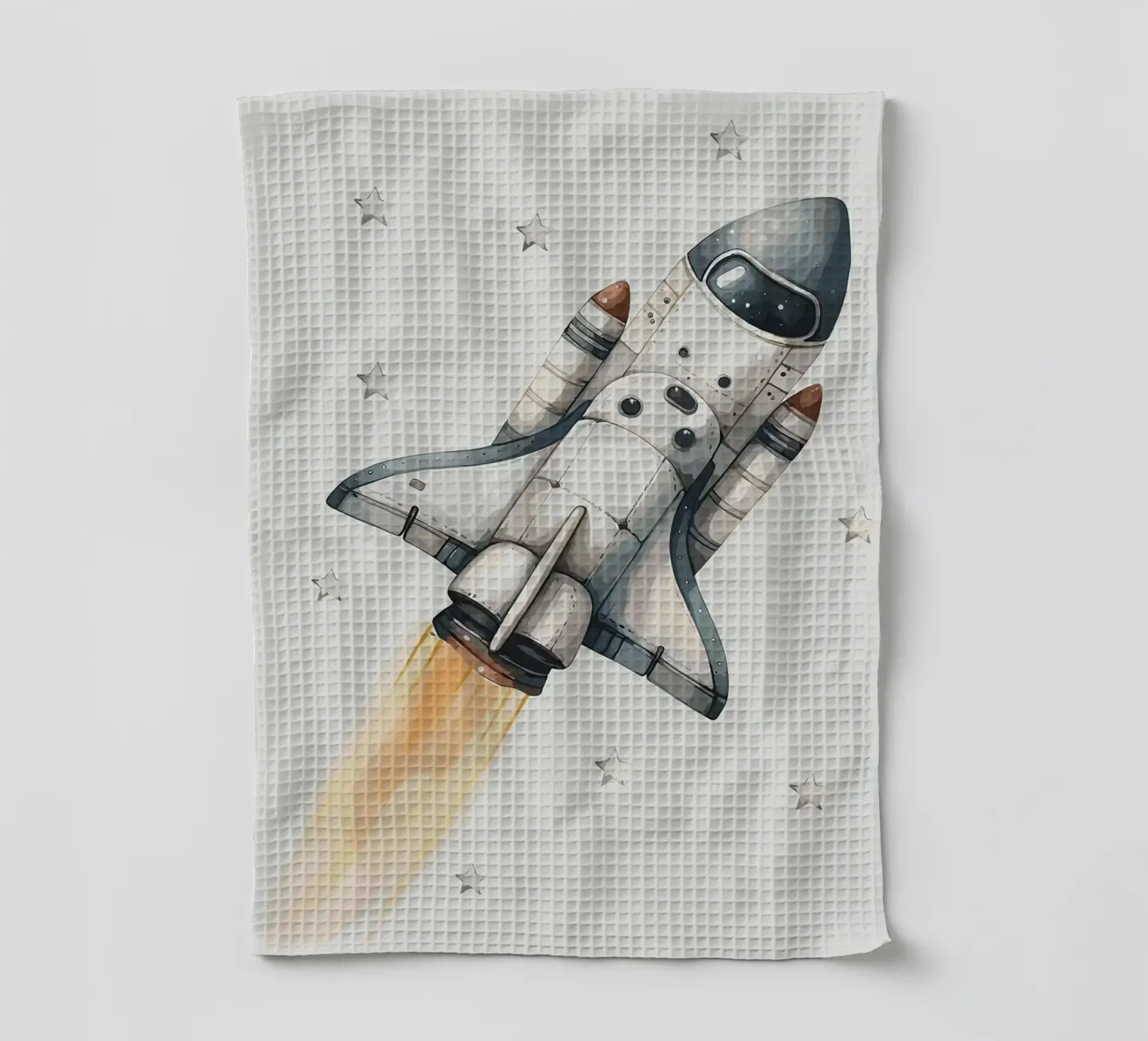 Space Shuttle Start Geschirrtuch von bazi