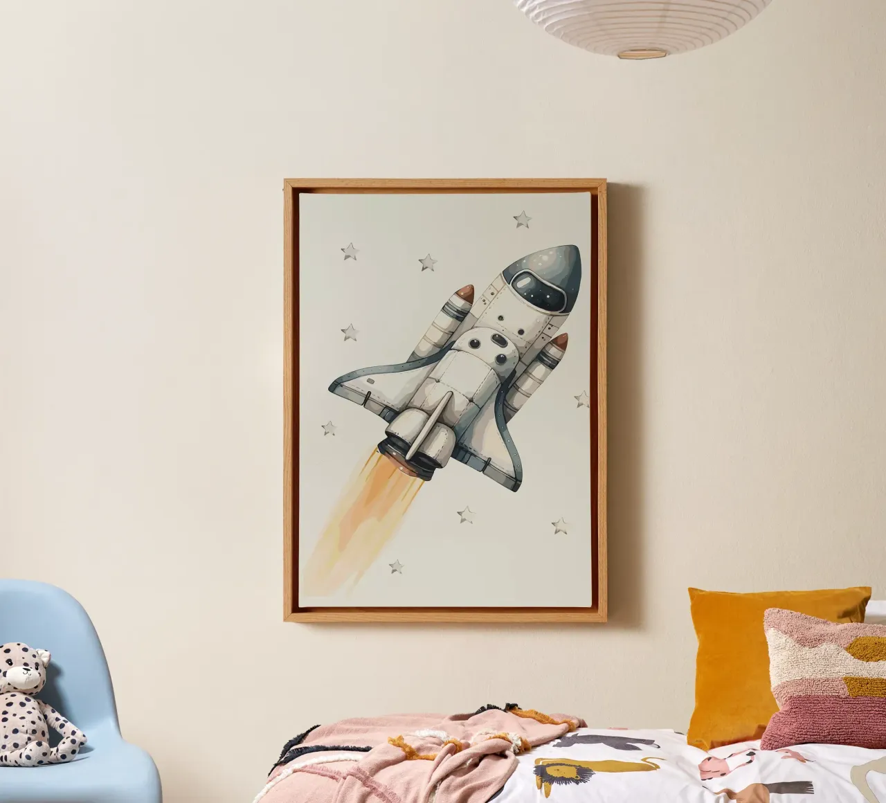 Lancering spaceshuttle canvas van bazi