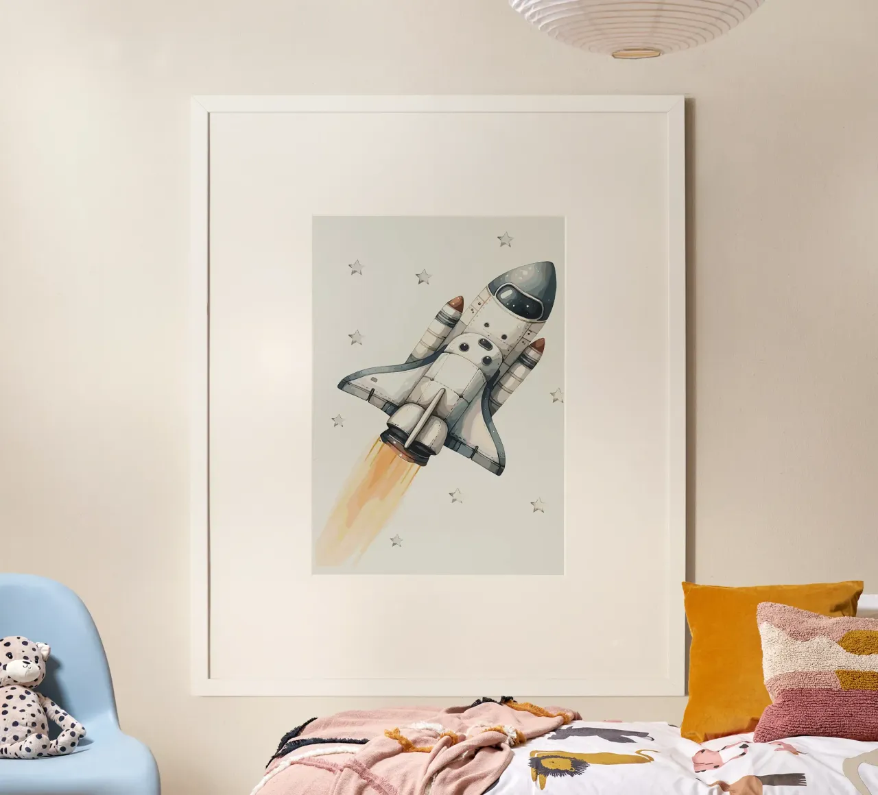 Lancio dello Space Shuttle carta hahnemühle da bazi