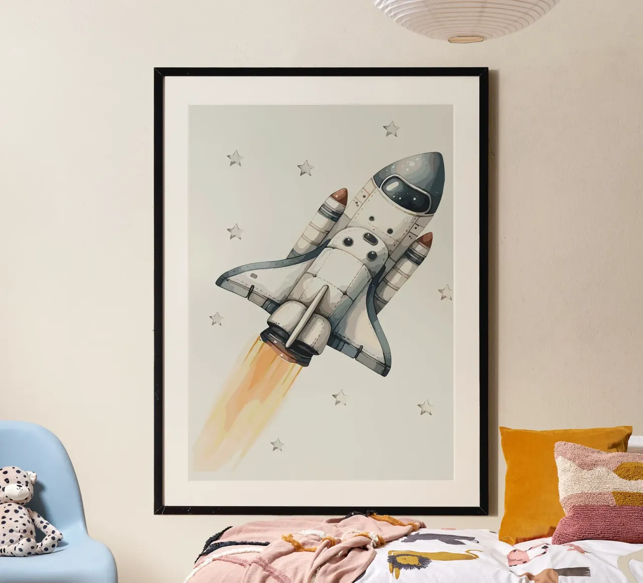 Lancio dello Space Shuttle carta hahnemühle da bazi