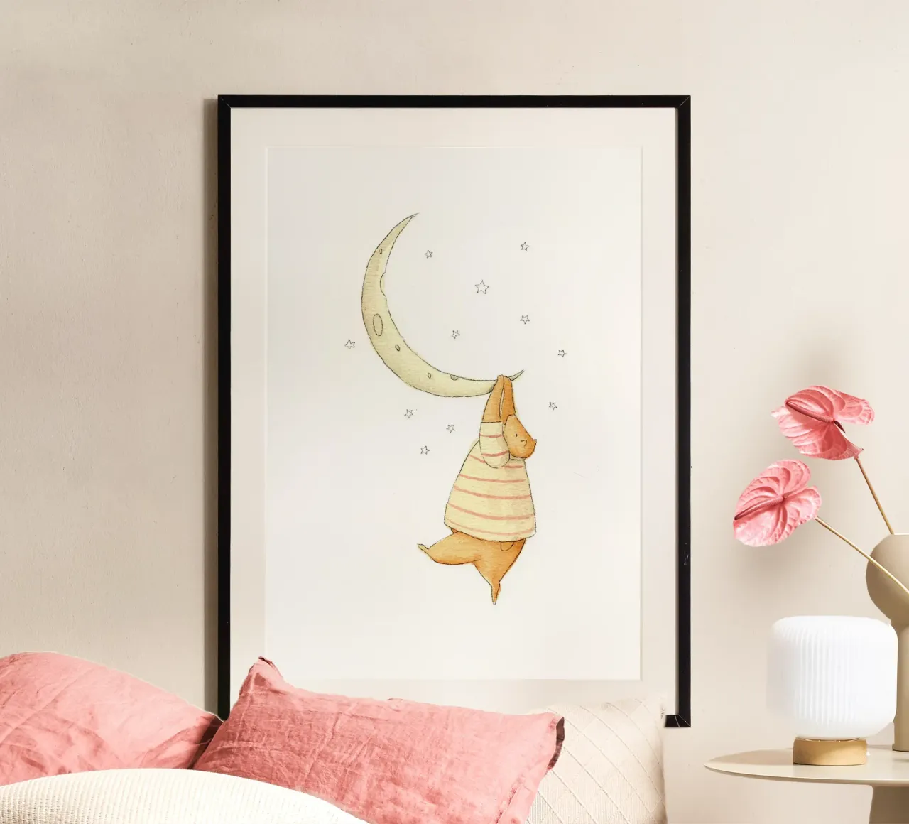 Bloccato sulla Luna carta hahnemühle da bazi