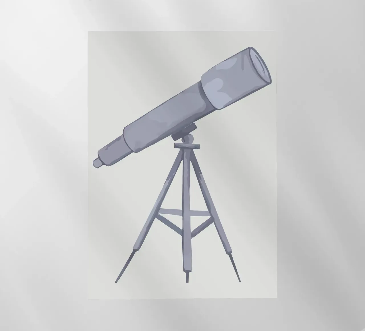 Telescopio su treppiede pellicola backlit da bazi