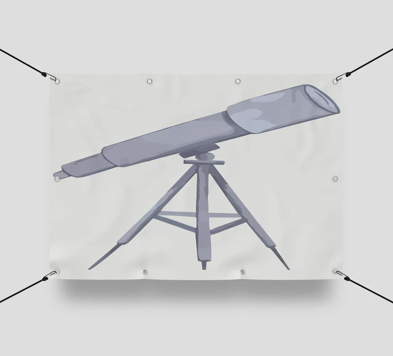 Telescopio su treppiede telo in pvc da bazi