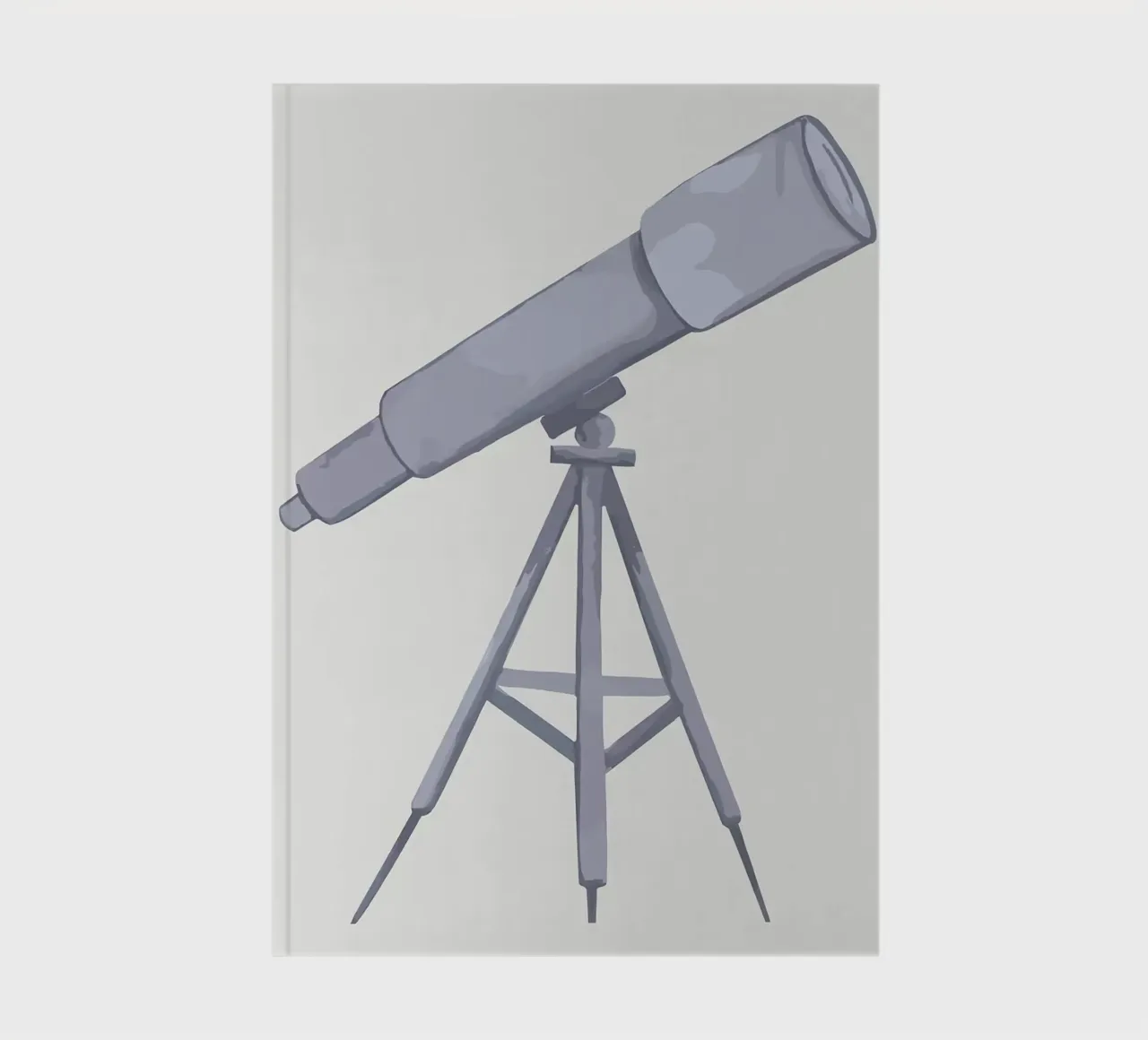 Telescope on Tripod notebook by bazi
