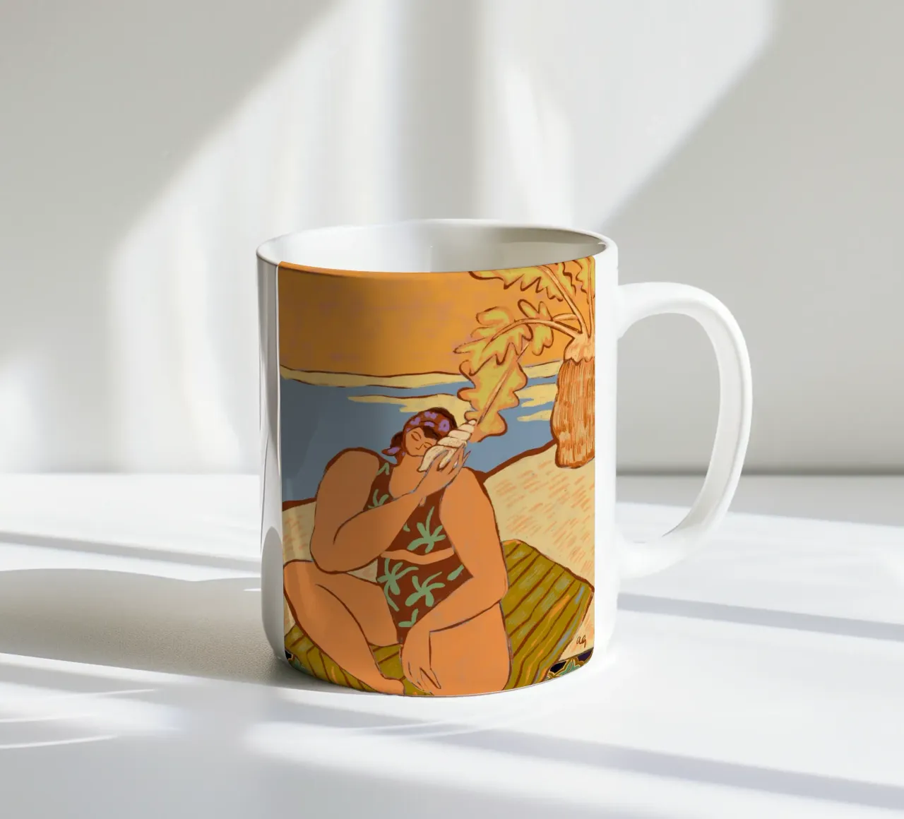 La canzone del mare tazza in ceramica da Arty Guava