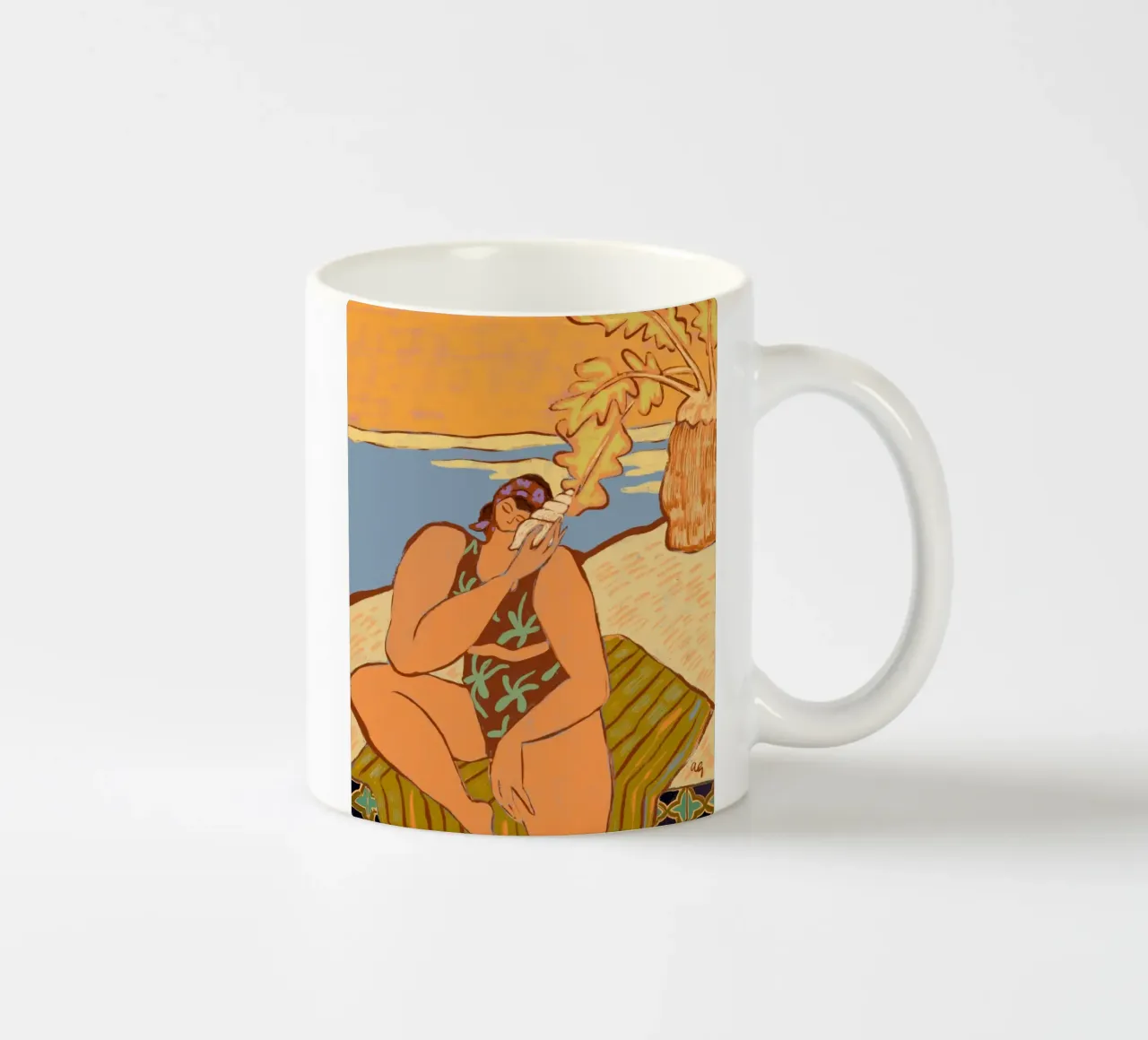 La canzone del mare tazza in ceramica da Arty Guava
