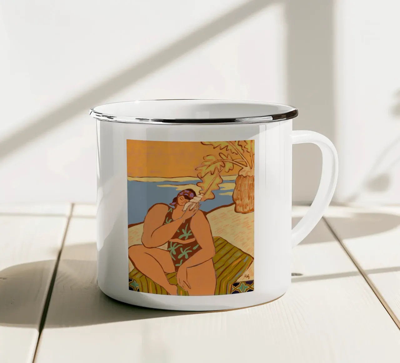 La canzone del mare tazza in smalto da Arty Guava