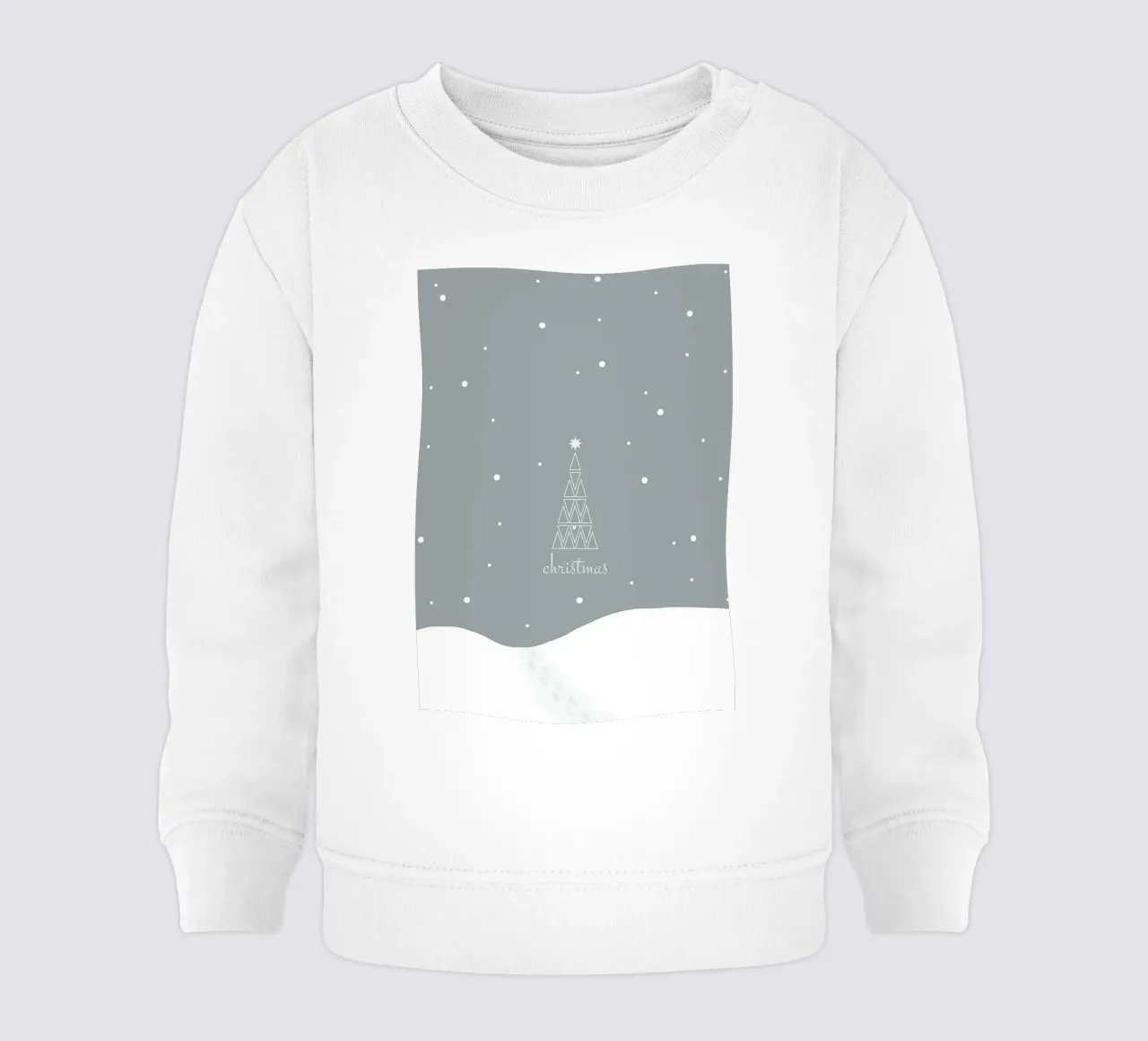 Natale innevato felpa neonato da Nina Wolf