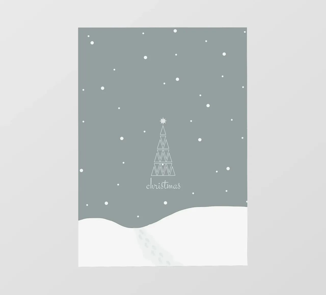 Natale innevato telo in pvc da Nina Wolf