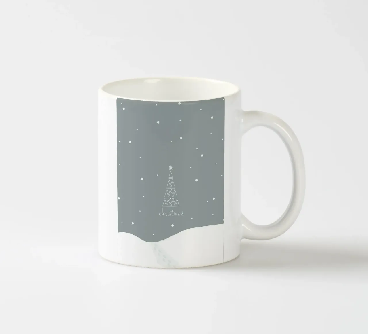 Natale innevato tazza in ceramica da Nina Wolf