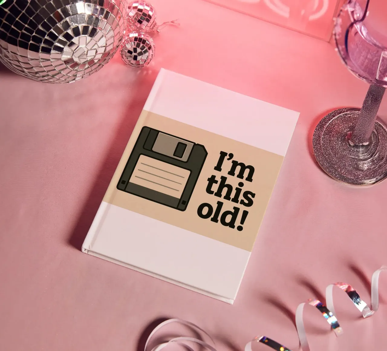 I am this old! (1) notebook by Motivate-Today