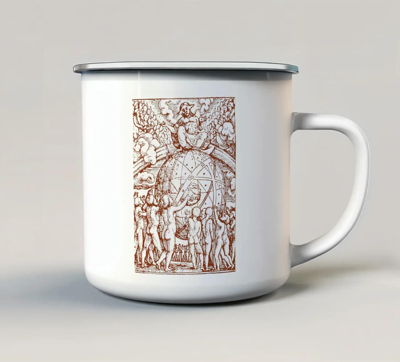 Il Giudizio Universale" tazza in smalto da Doa Project