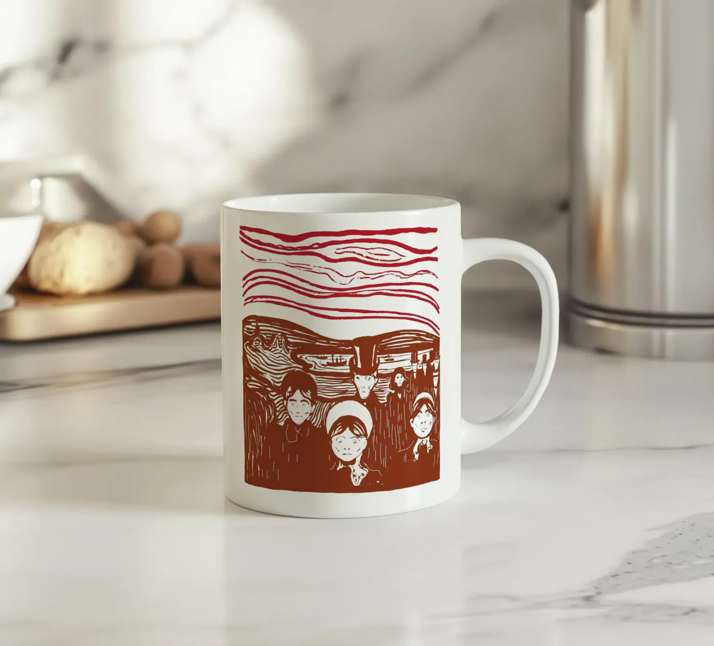 Angst ceramic mug by Doa Project
