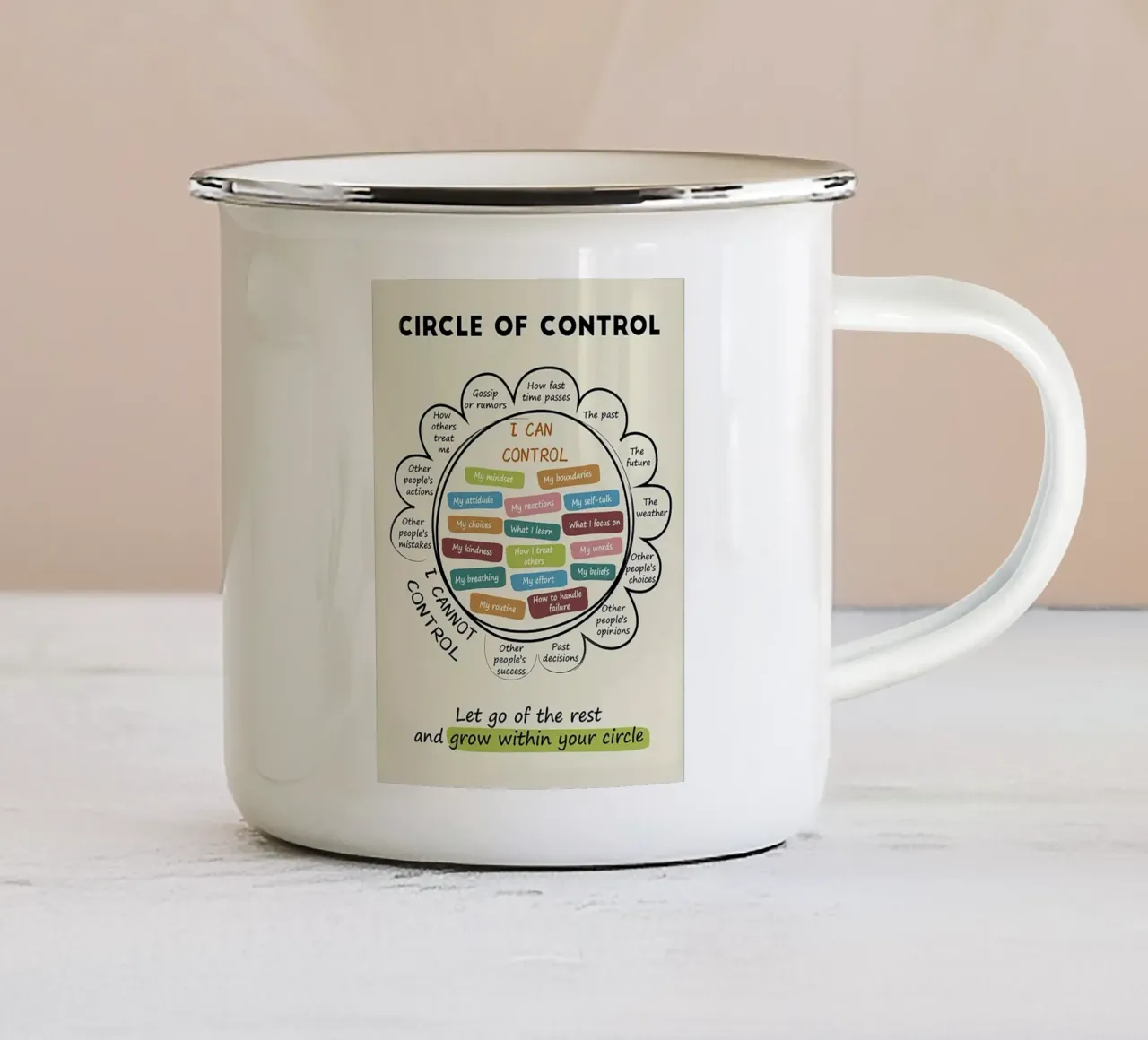 Cerchio di controllo in classe tazza in smalto da Jasonheeran