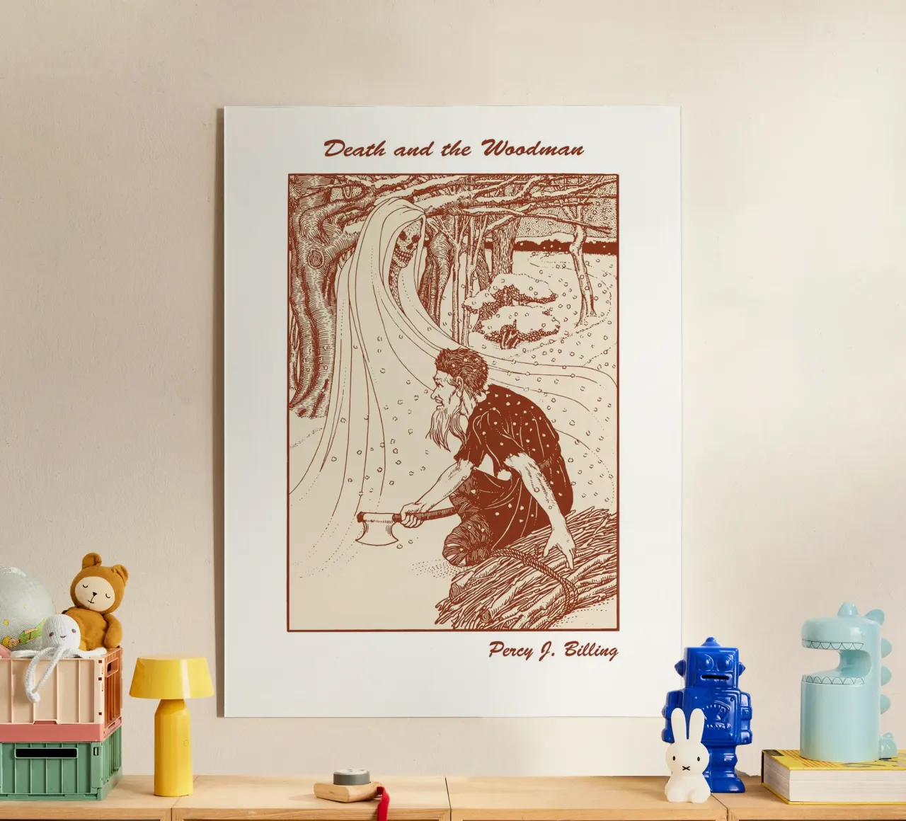 La morte e il boscaiolo plexiglass da Doa Project