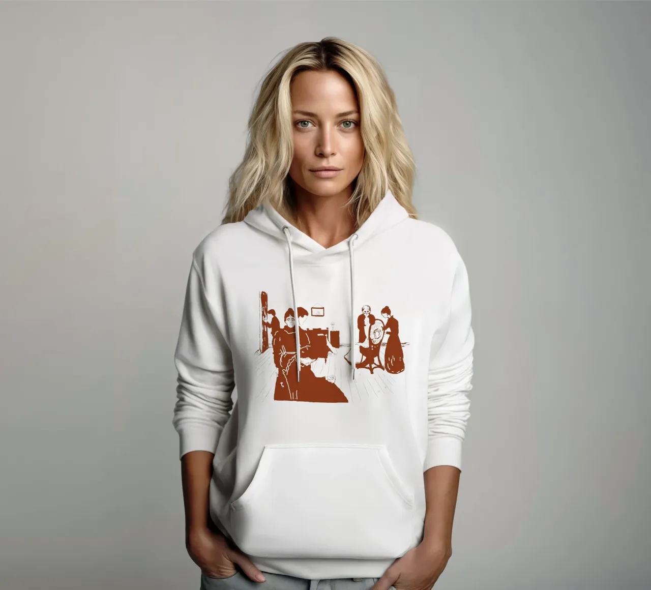 La morte in infermeria felpa con cappuccio da Doa Project