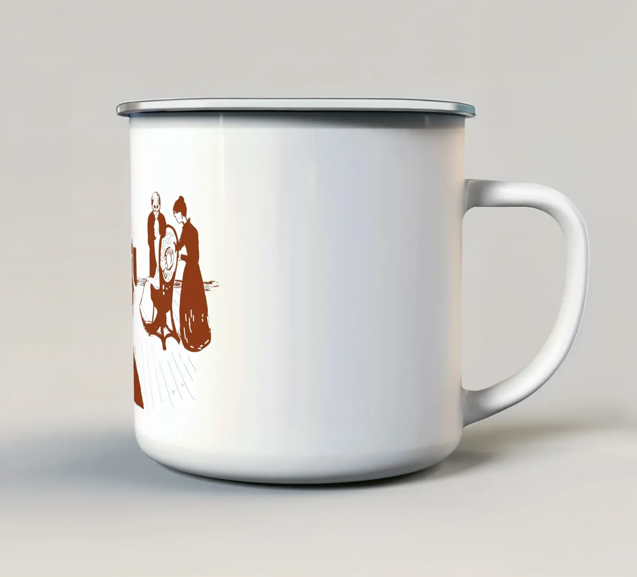 La morte in infermeria tazza in smalto da Doa Project