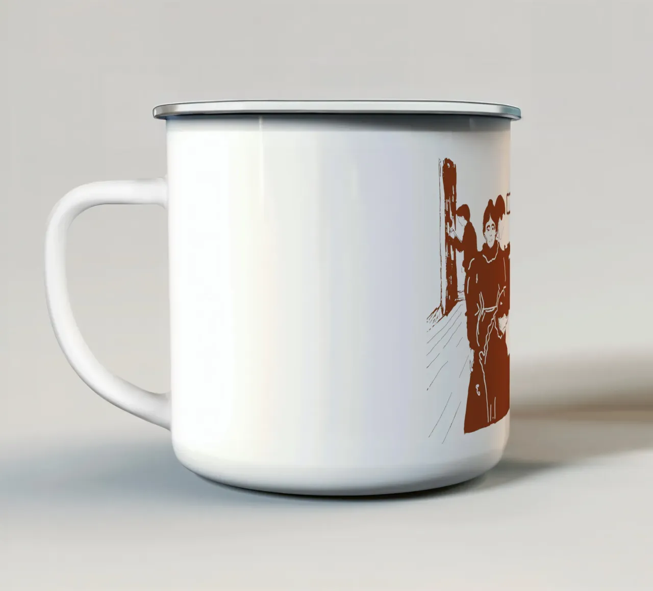 La morte in infermeria tazza in smalto da Doa Project