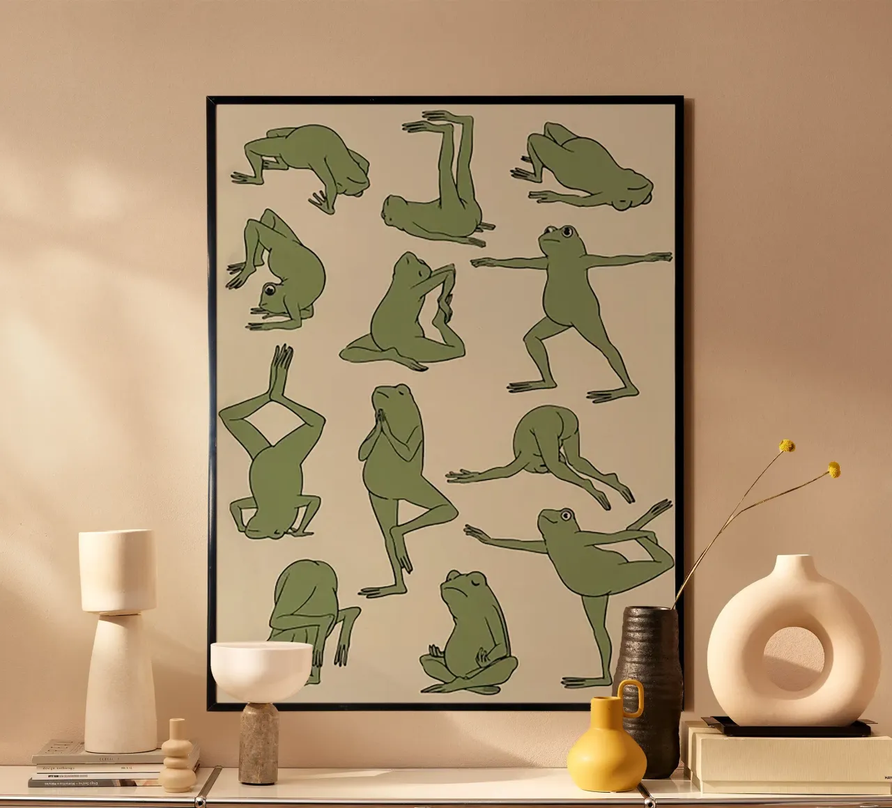 Cute Frog Yoga poster da Jasonheeran