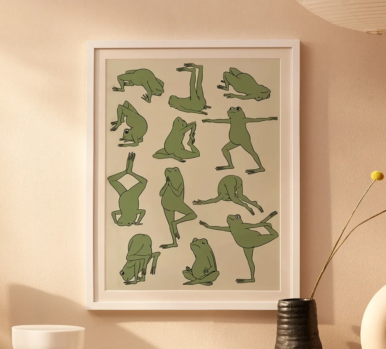 Cute Frog Yoga poster da Jasonheeran