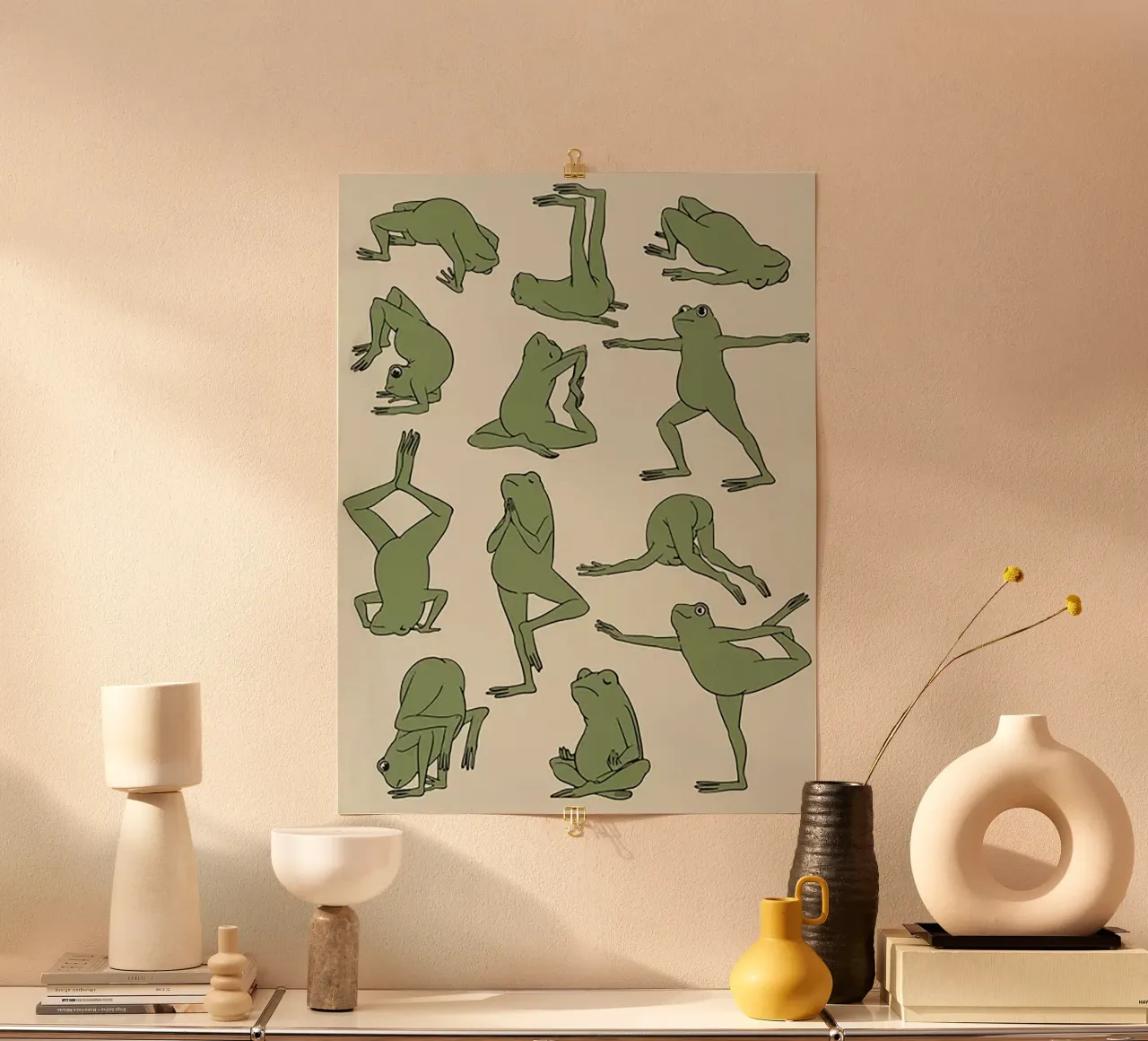 Cute Frog Yoga poster da Jasonheeran