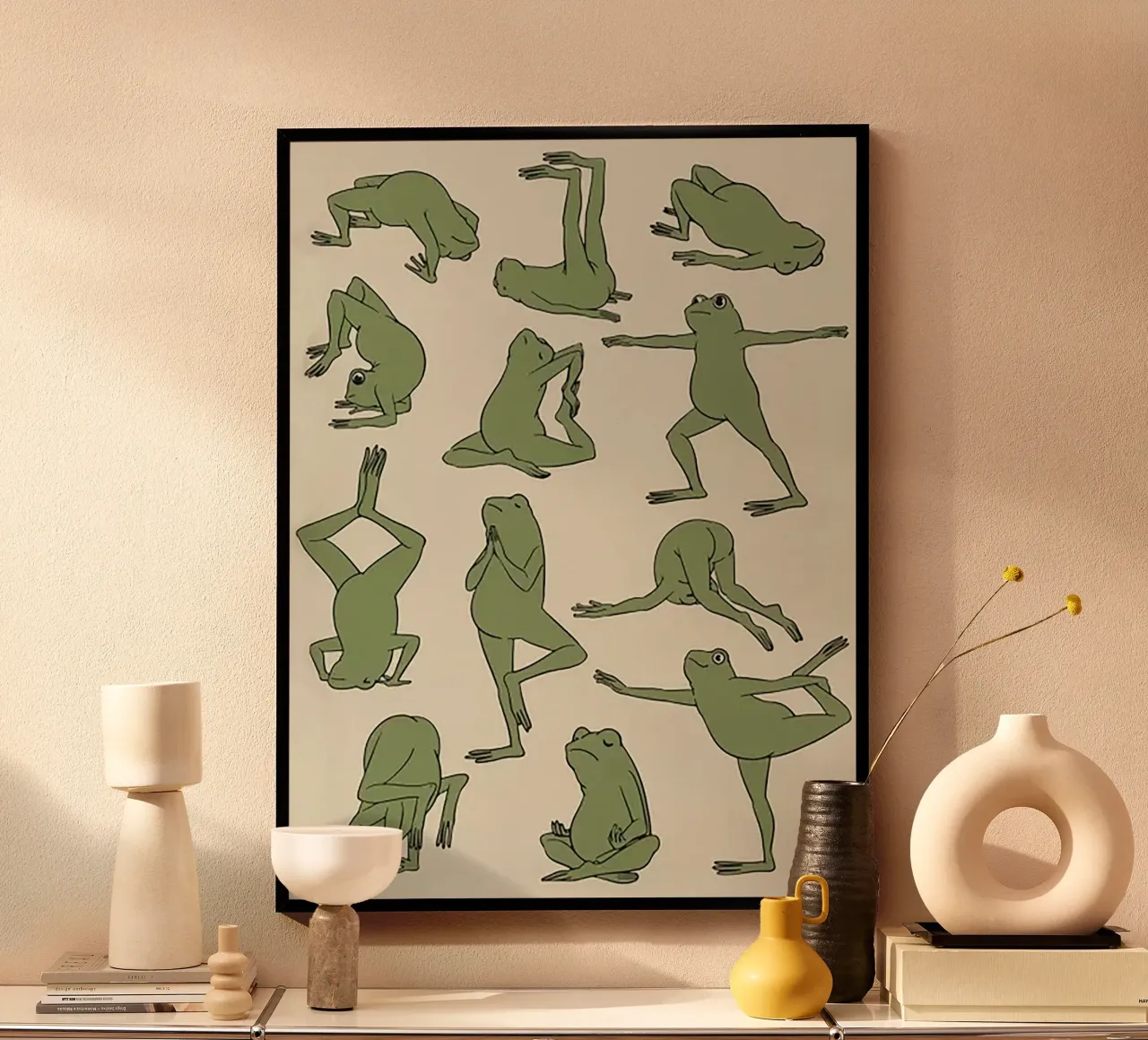 Cute Frog Yoga poster da Jasonheeran