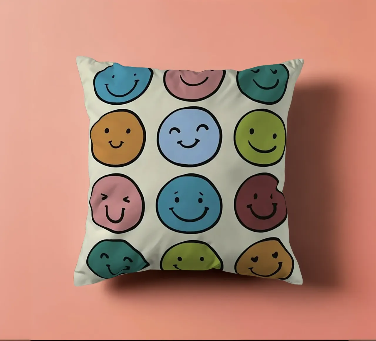 Faccina sorridente cuscino da Jasonheeran