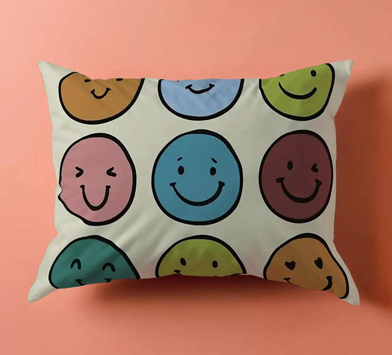 Faccina sorridente cuscino da Jasonheeran
