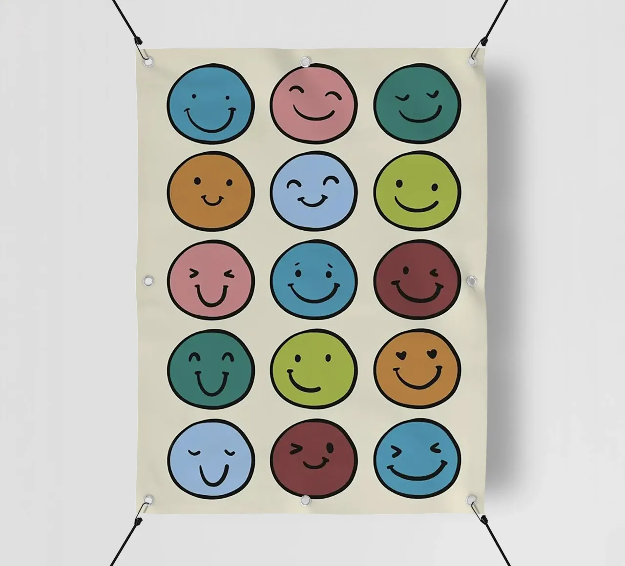 Faccina sorridente telo in pvc da Jasonheeran