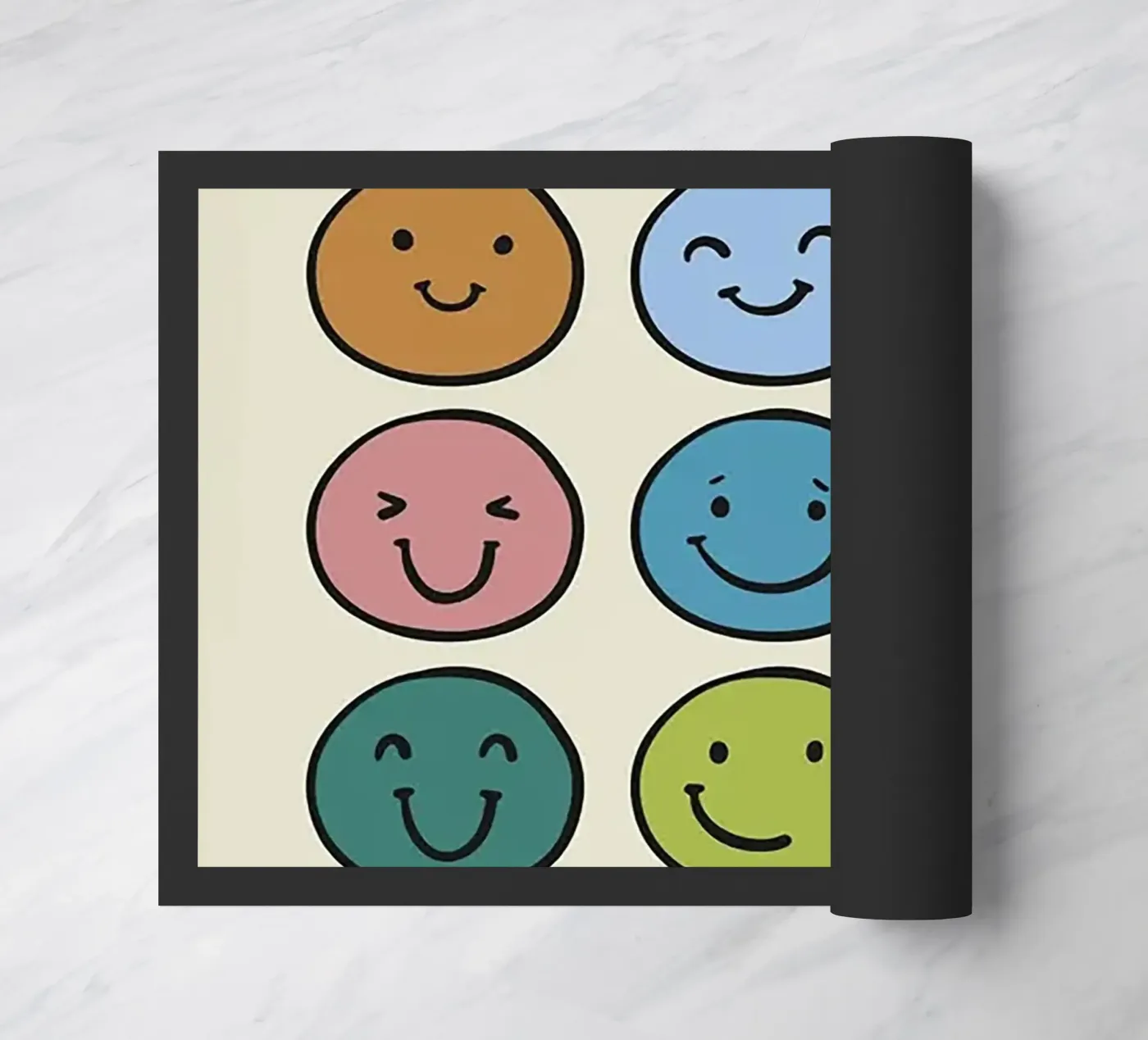 Cute Smiley Face doormat by Jasonheeran