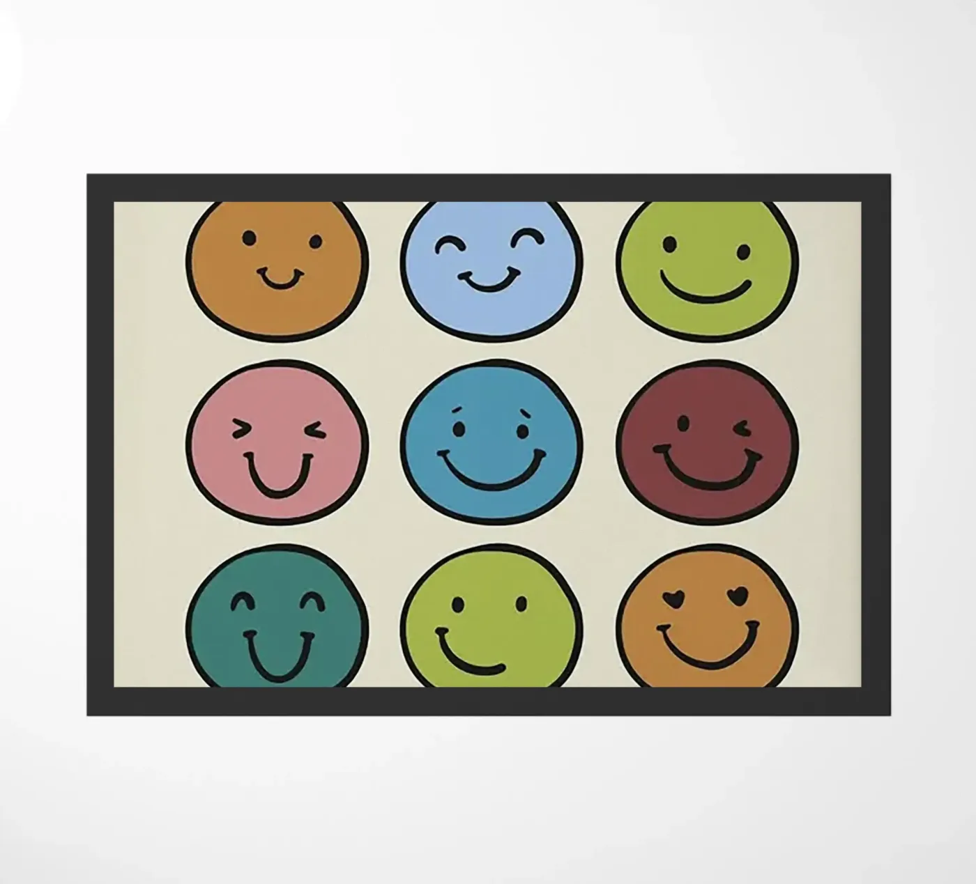 Cute Smiley Face doormat by Jasonheeran