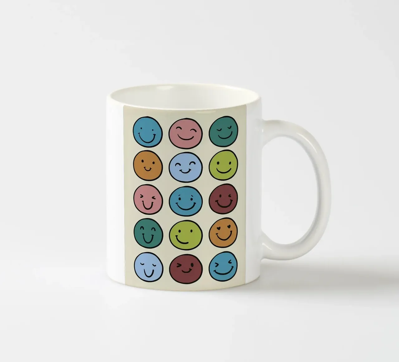 Faccina sorridente tazza in ceramica da Jasonheeran