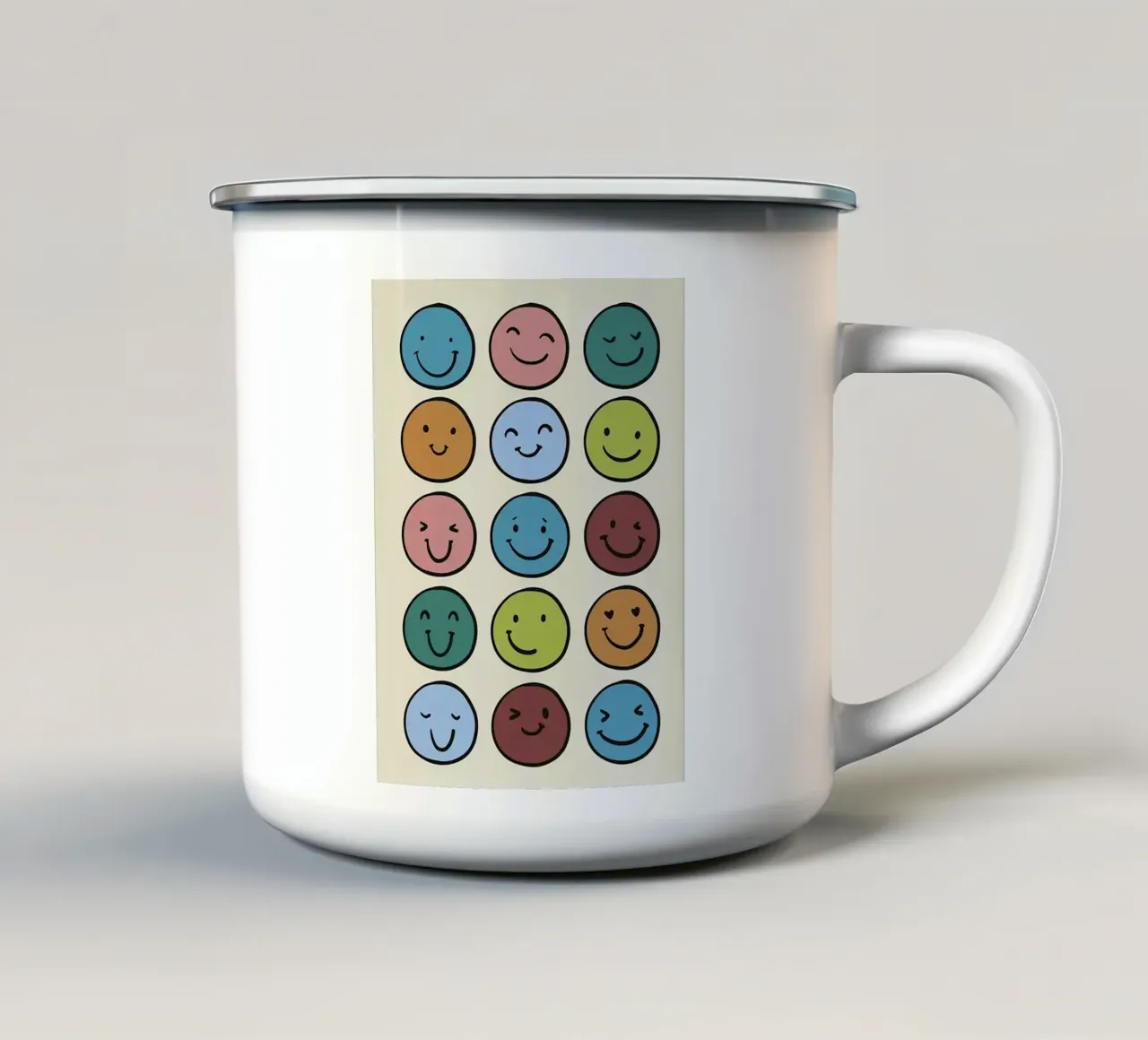 Faccina sorridente tazza in smalto da Jasonheeran