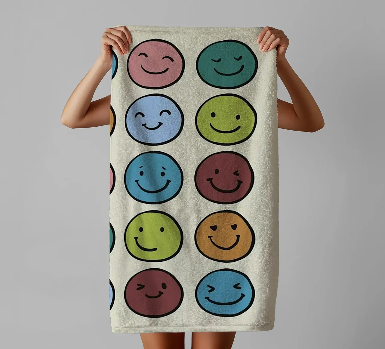 Faccina sorridente asciugamano da bagno da Jasonheeran