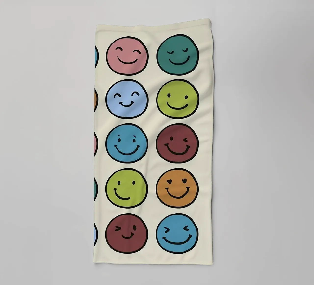 Faccina sorridente asciugamano da bagno da Jasonheeran