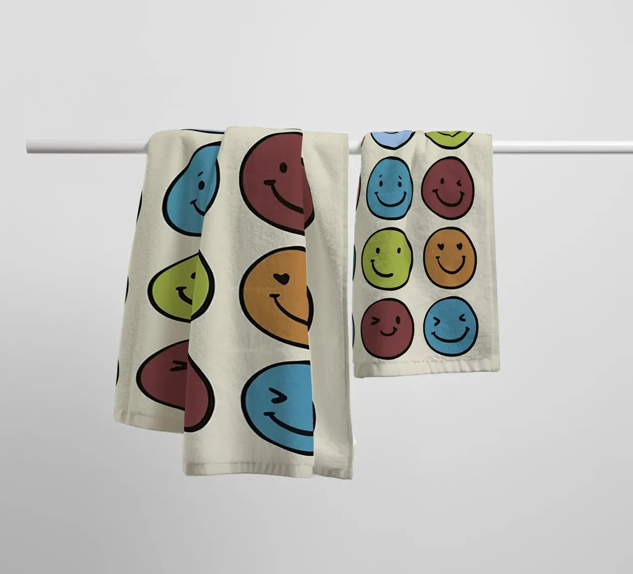 Faccina sorridente asciugamano da bagno da Jasonheeran