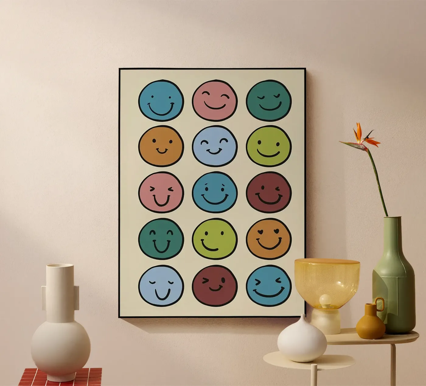 Cute Smiley Face plexiglas de Jasonheeran