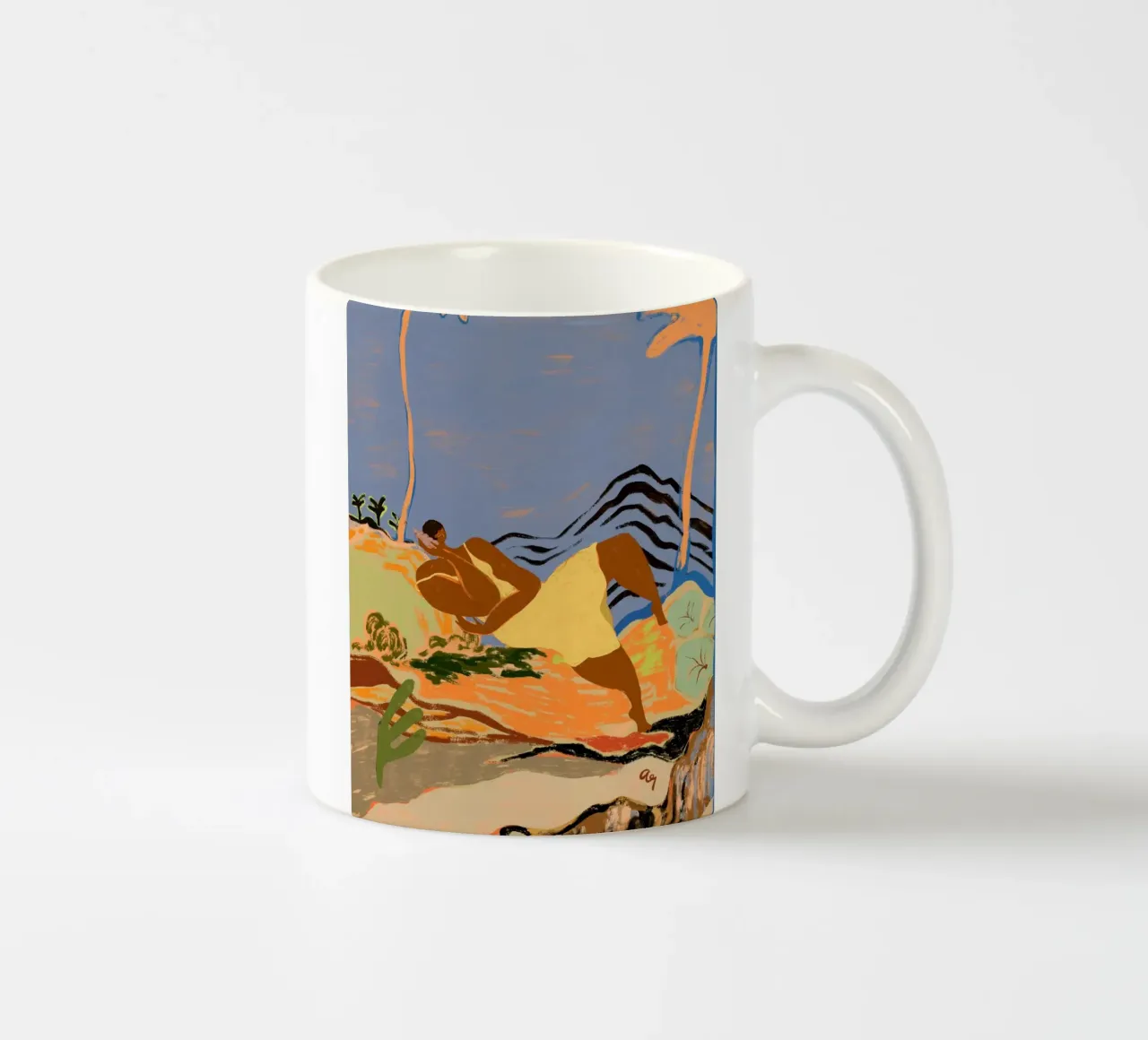 Ciao dall'altro lato tazza in ceramica da Arty Guava