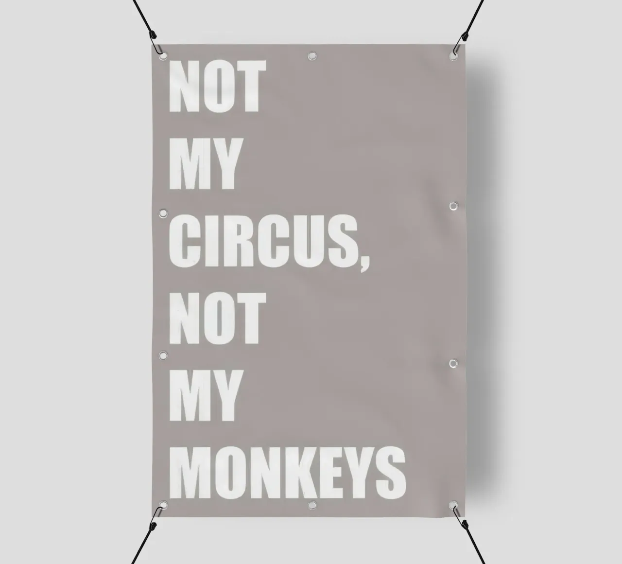 Non il mio circo, non le mie scimmie telo in pvc da joy leonard