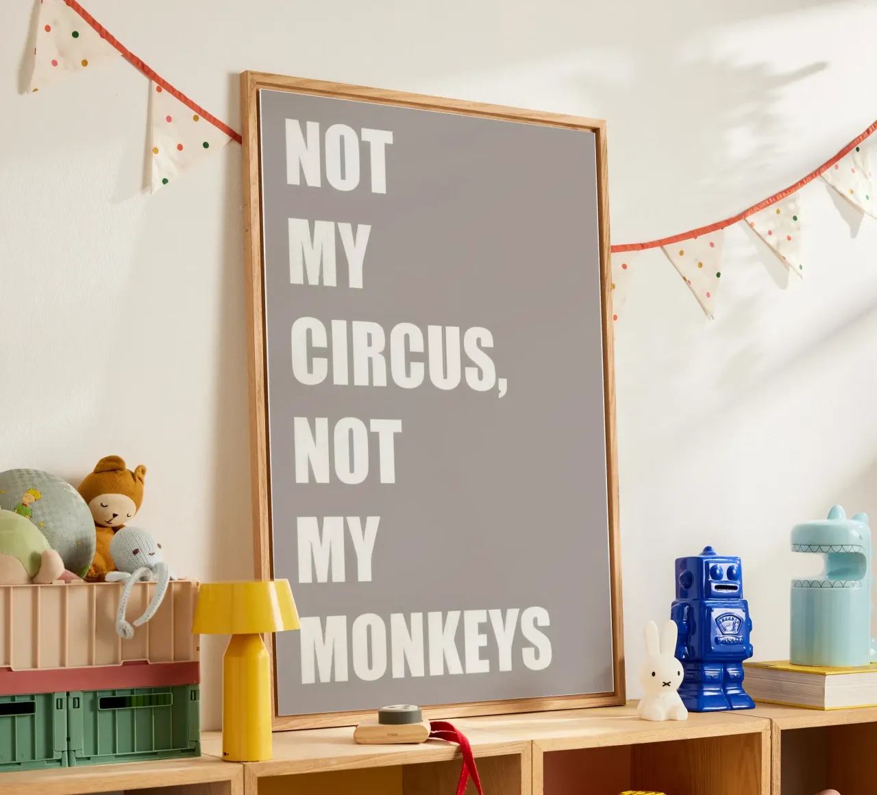 Non il mio circo, non le mie scimmie plexiglass da joy leonard