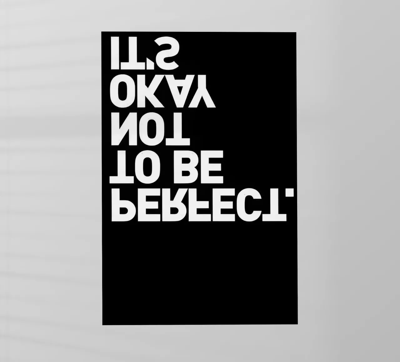 Va bene non essere perfetti pellicola backlit da joy leonard