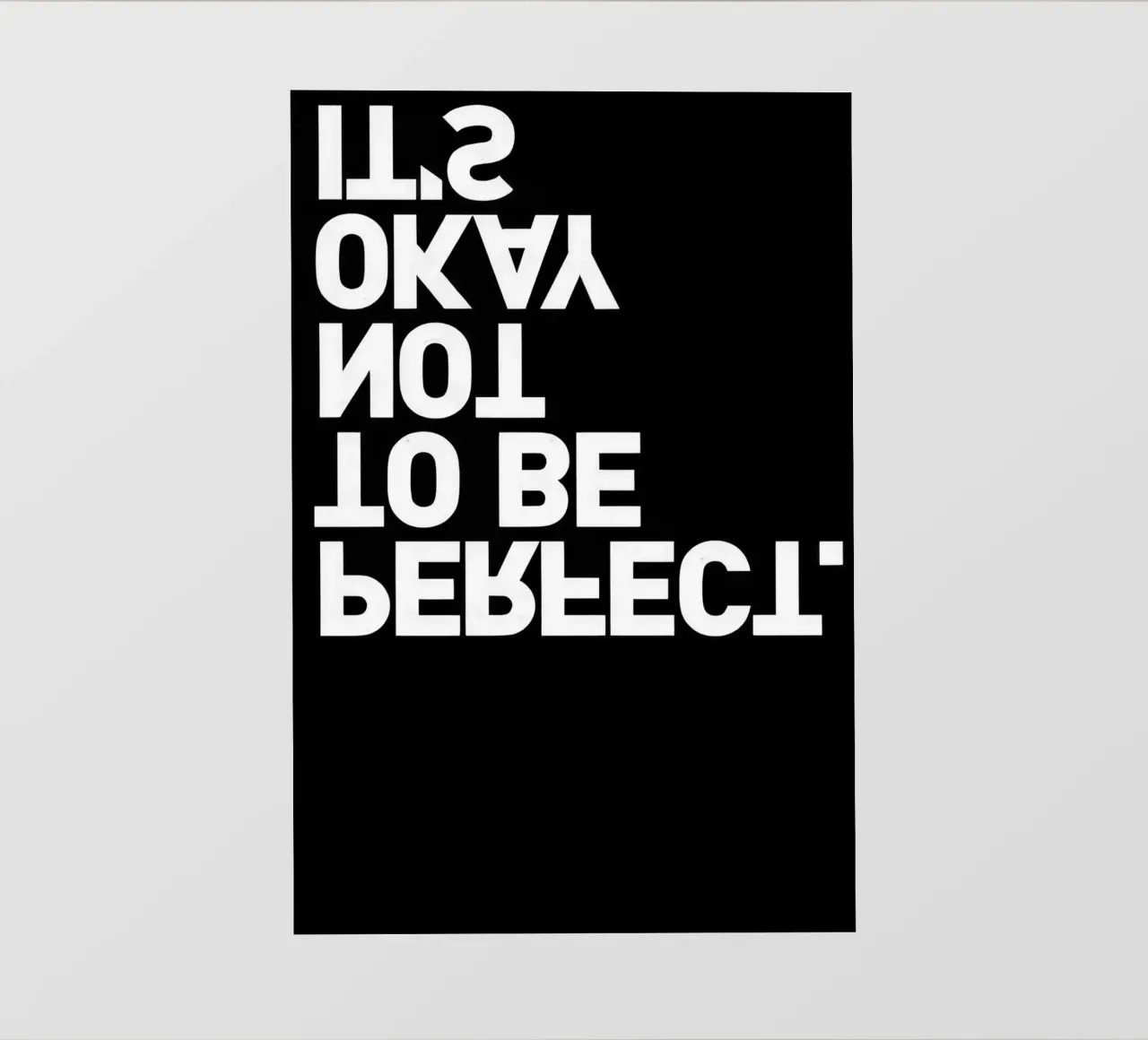 Va bene non essere perfetti telo in pvc da joy leonard