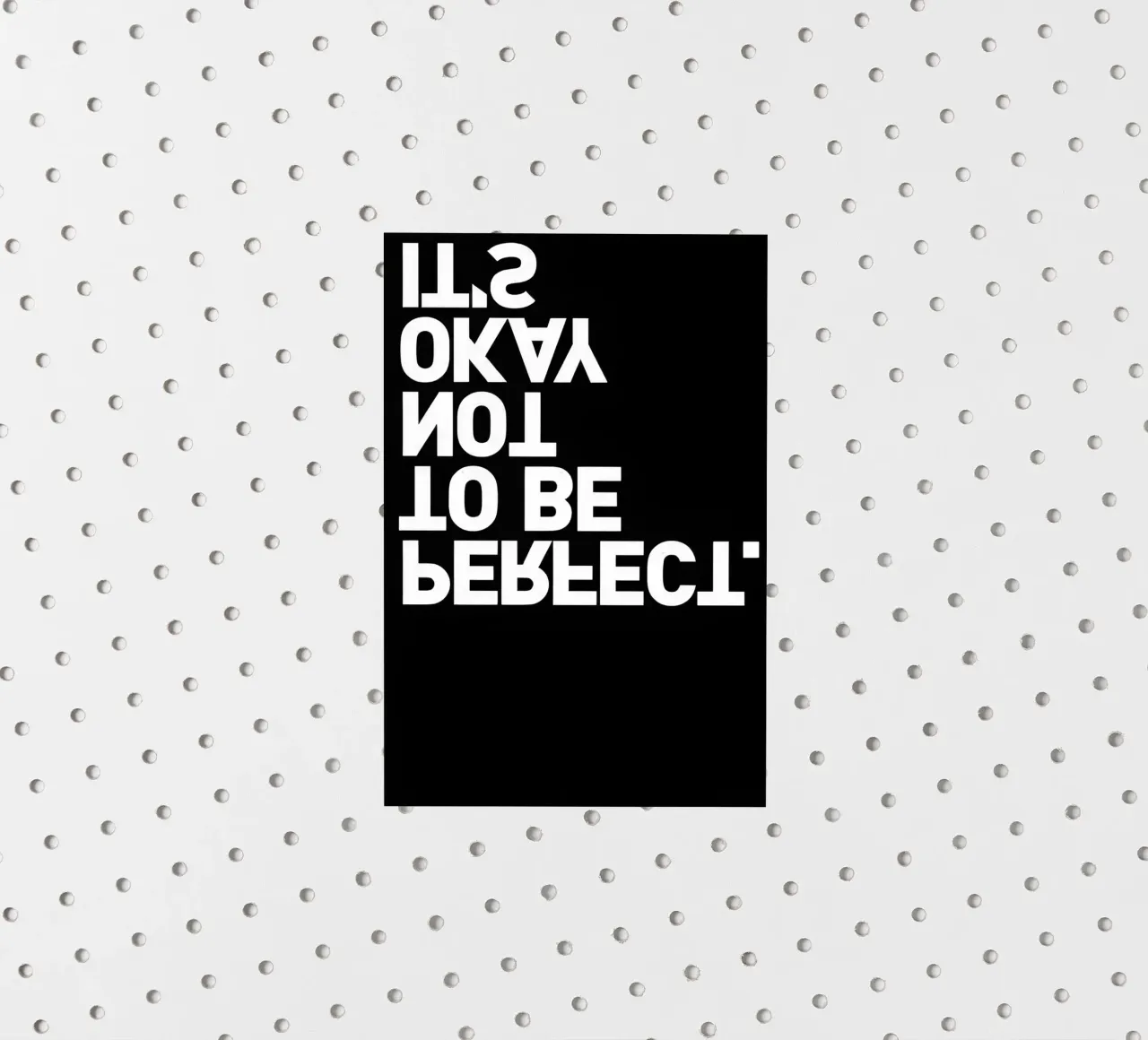 Va bene non essere perfetti adesivo da joy leonard