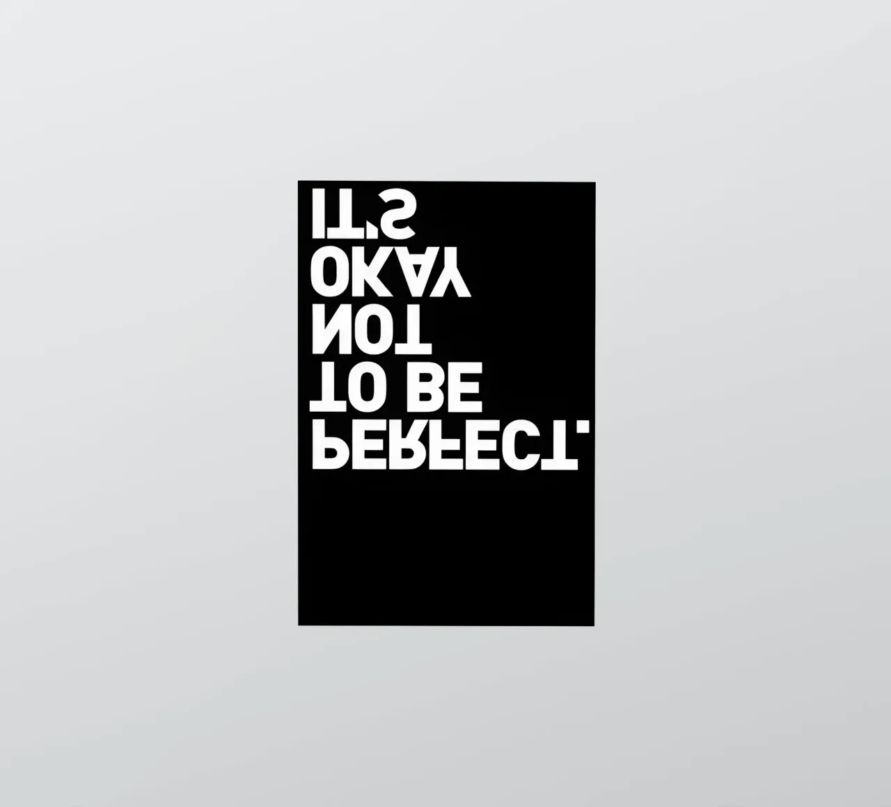 Va bene non essere perfetti adesivo da joy leonard