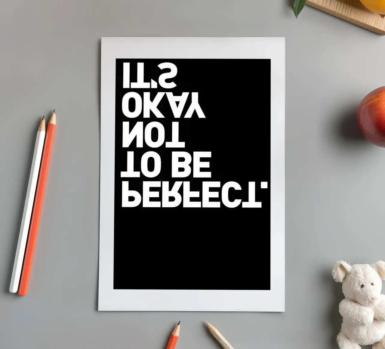 Va bene non essere perfetti foglio adesivo da joy leonard