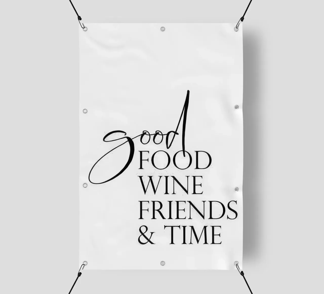 Cibo, vino e amici telo in pvc da joy leonard