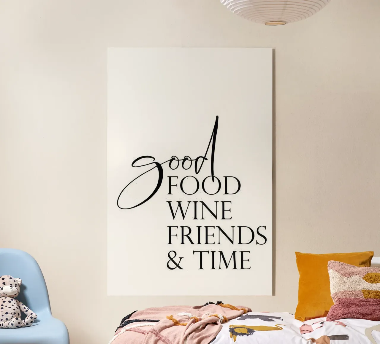 Cibo, vino e amici plexiglass da joy leonard