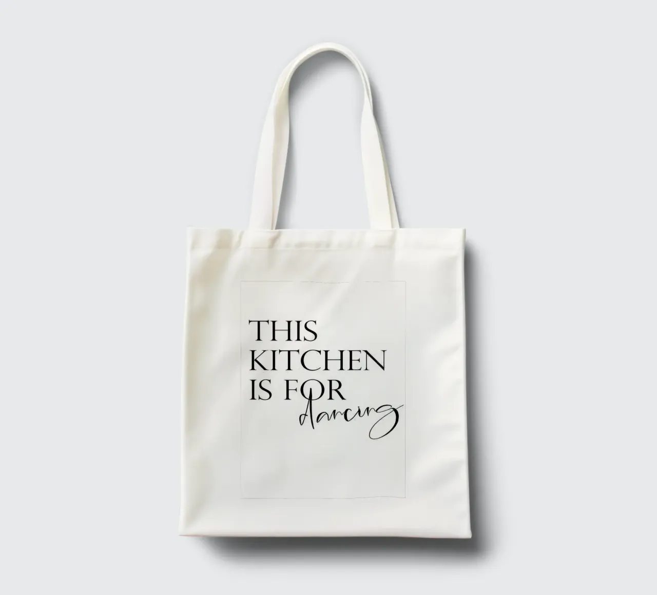 Questa cucina è per ballare borsa in juta da joy leonard