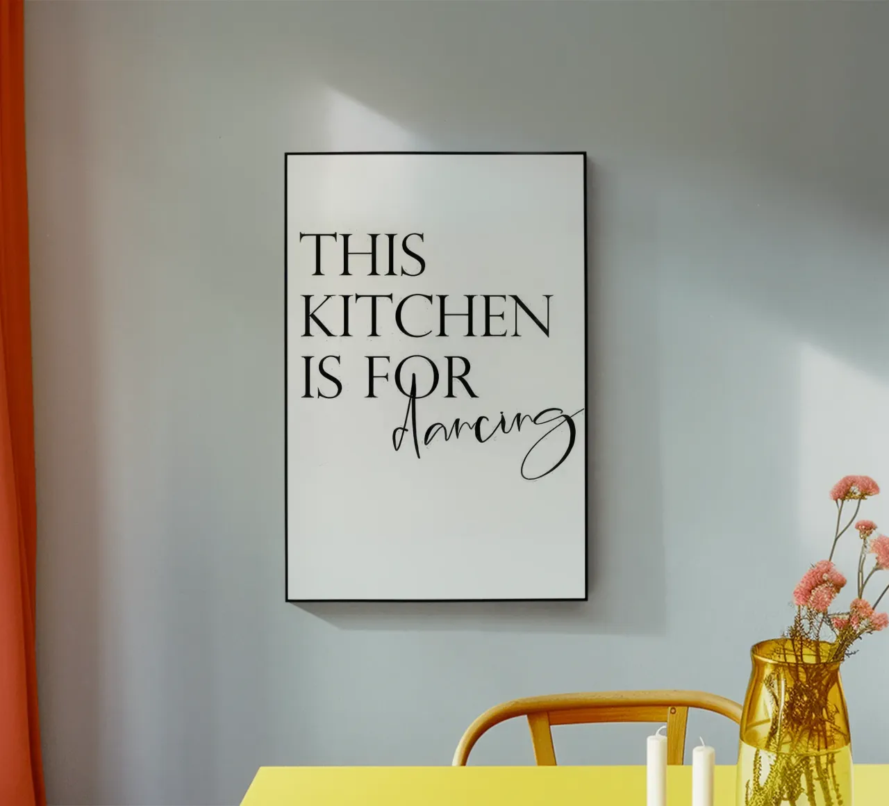 Questa cucina è per ballare plexiglass da joy leonard
