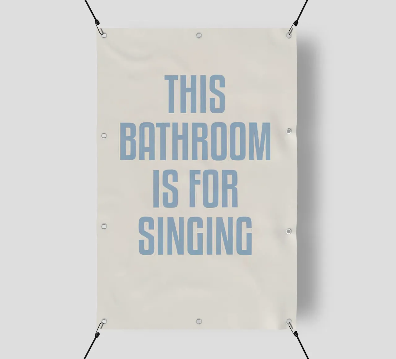 Questo bagno è per cantare telo in pvc da joy leonard